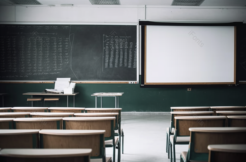 暗色寂静无人的大学校园教室摄影图,高清,摄影图,摄影图片,图片大全,摄影图免费下载